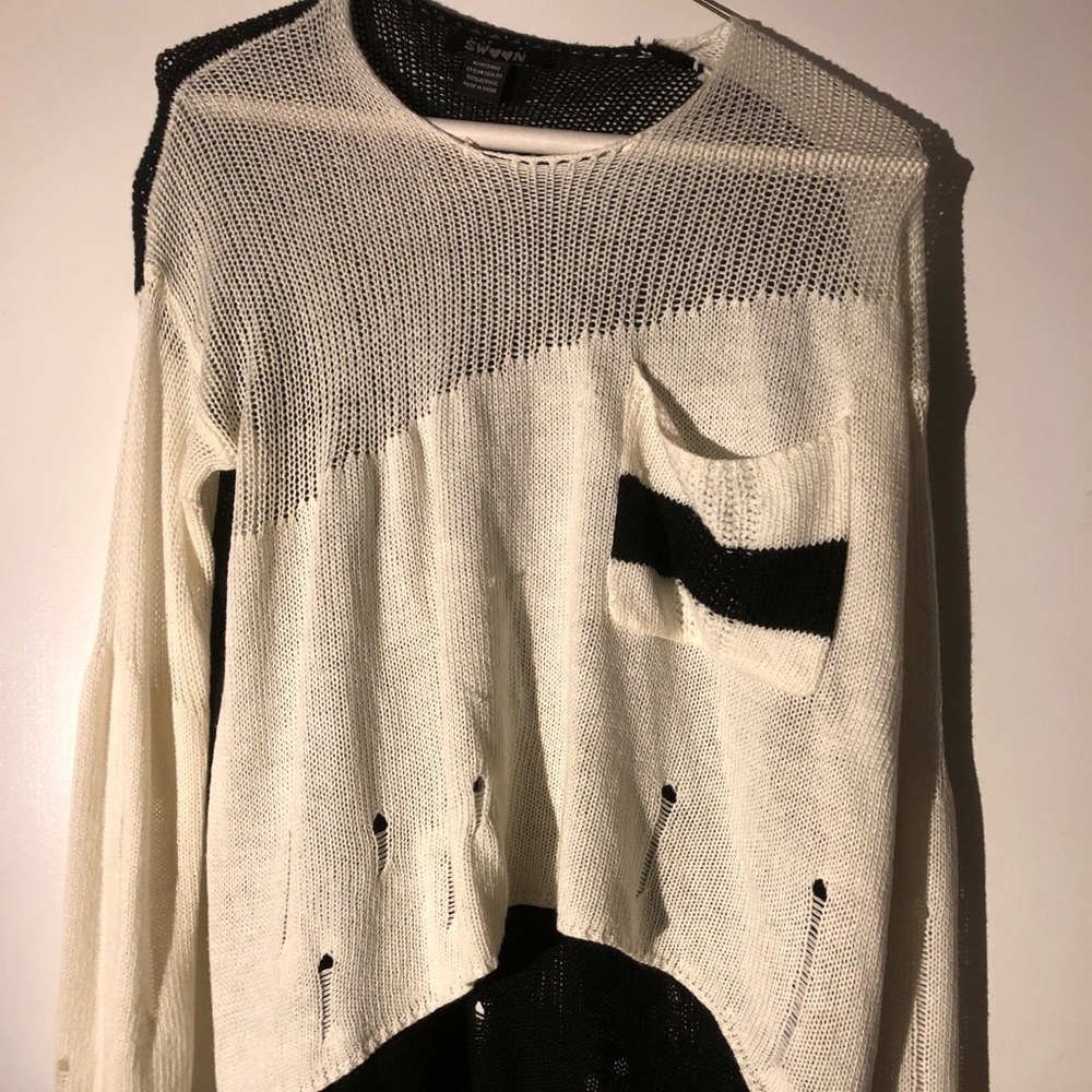 Black and White Sweater